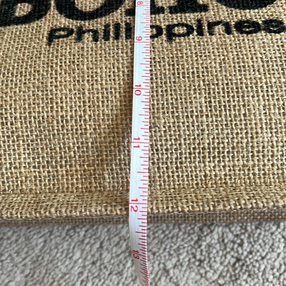 Burlap Beach Tote Bag - Picture 8 of 9